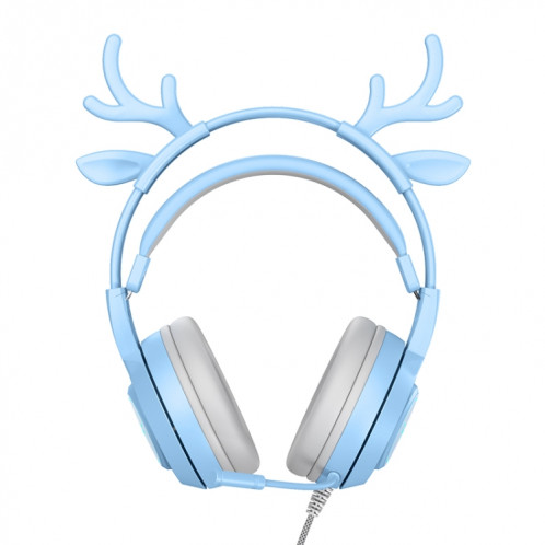 SOYTO SY-G25 Antlers RGB HD Microphone 3D Space Sound Casque de jeu filaire (Bleu) SS401C1693-010