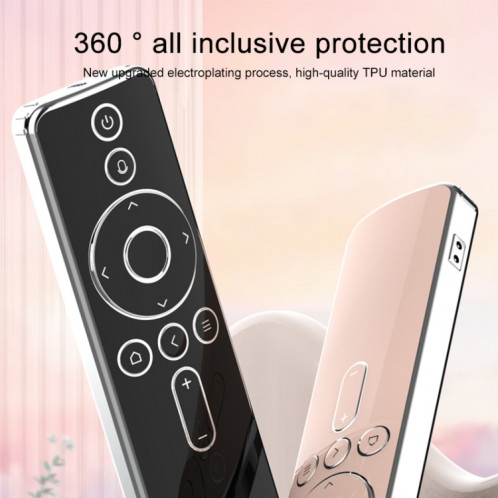 Coque de protection en TPU télécommandée pour Xiaomi Double bouton avec bouton vocal (rose) SH702B119-07
