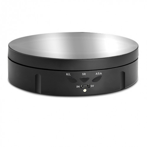 14.6cm Remote Mirror USB Tourne-Disque Électrique Présentoir, Charge: 10kg (Noir) SH002A529-09