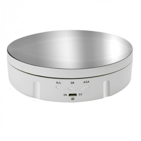 14.6cm Remote Mirror USB Tourne-Disque Électrique Présentoir, Charge: 10kg (Blanc) SH002B1973-09