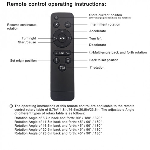 14.6cm Remote Mirror USB Tourne-Disque Électrique Présentoir, Charge: 10kg (Noir) SH002A529-09