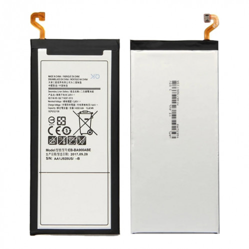 Remplacement de batterie Li-polymère EB-BA900ABE 4000mAh pour Samsung Galaxy A9 A9000 SM-A9000 SH850198-04