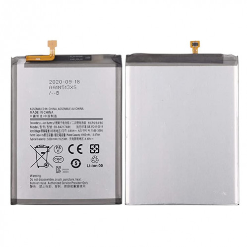 Remplacement de batterie Li-polymère EB-BA217ABY 5000mAh pour Samsung Galaxy A21s A12 SM-A217F SM-A217M A217DS SH8701591-04