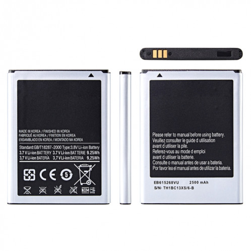Remplacement de la batterie Li-polymère EB615268VU 2500mAh pour Samsung Galaxy Note I SH39011247-04