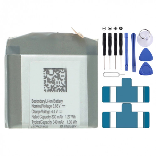 Remplacement de batterie Li-polymère 340mAh EB-BR820ABY pour Samsung Galaxy Watch Active 2, Remarque importante : pour les batteries au lithium, seuls des moyens d'expédition sécurisés vers l'Union européenne (27 SH4503416-04