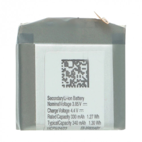 Remplacement de batterie Li-polymère 340mAh EB-BR820ABY pour Samsung Galaxy Watch Active 2, Remarque importante : pour les batteries au lithium, seuls des moyens d'expédition sécurisés vers l'Union européenne (27 SH4503416-04