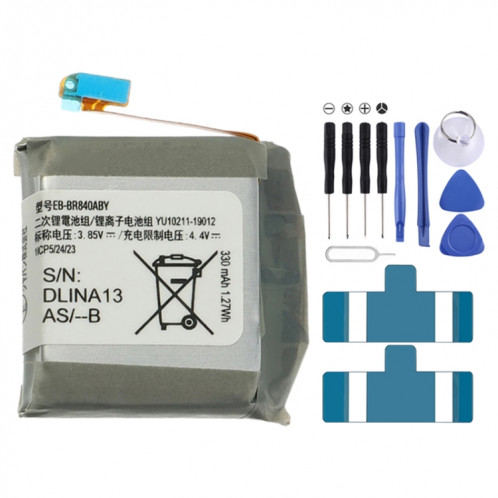 330mAh EB-BR840ABY Remplacement de batterie Li-polymère pour Samsung Galaxy Watch 3 45MM SM-R840, Remarque importante : Pour les batteries au lithium, seuls des moyens d'expédition sécurisés vers l'Union européenne SH45081780-03