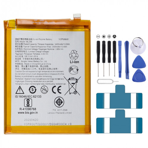 Remplacement de la batterie Li-polymère 4000mAh BL303 pour Lenovo A6 Note, Remarque importante: Pour les batteries au lithium, seuls des moyens d'expédition sécurisés vers l'Union européenne (27 pays), le SH45271123-03