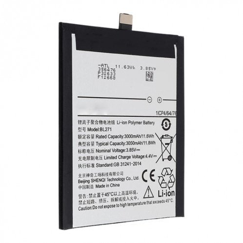 3300mAh BL288 pour remplacement de batterie Li-polymère Lenovo Z5 L78011 SH4531171-03