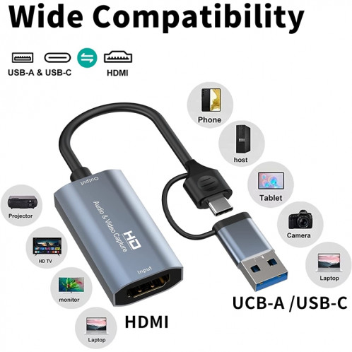 Carte de capture vidéo HD Z29 HDMI/M vers USB de type C/M SH43821650-08