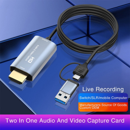 Carte de capture vidéo Z36 HDMI/M vers USB de type C/M HD, longueur : 2 m SH4390122-07
