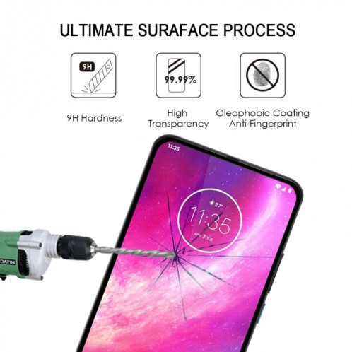 Pour Motorola One Hyper Full Glue Film de protection d'écran en verre trempé à couverture complète SH4303101-08