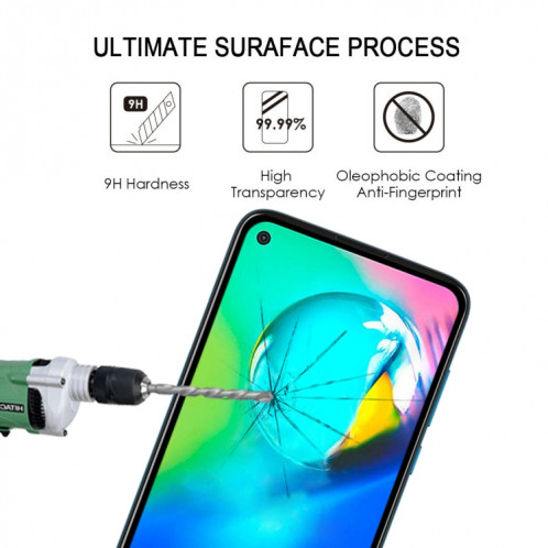 Pour Motorola Moto G8 Power Full Glue Full Cover Film de protection d'écran en verre trempé SH4304658-08