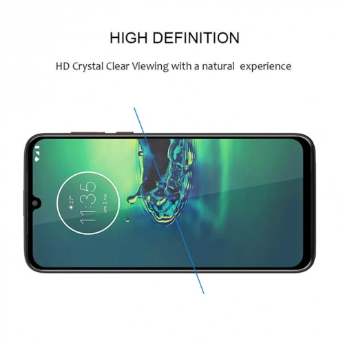 Pour Motorola Moto G8 Plus Full Glue Film de protection d'écran en verre trempé SH43051891-08