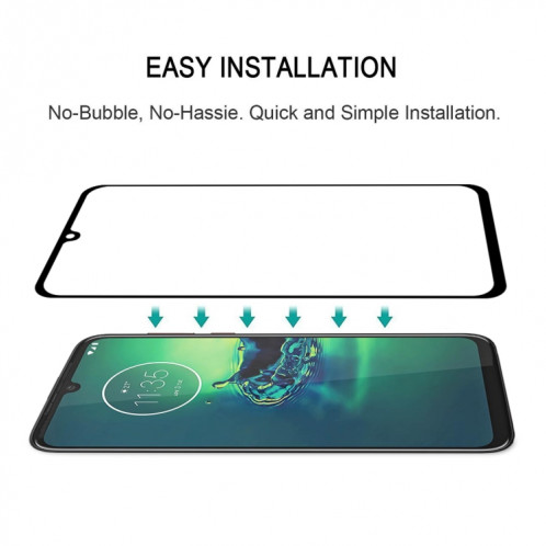 Pour Motorola Moto G8 Plus Full Glue Film de protection d'écran en verre trempé SH43051891-08
