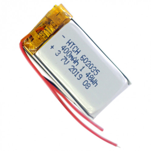 2 pièces de remplacement de batterie Li-polymère 602035 400 mAh, Remarque importante : pour les batteries au lithium, seuls des moyens d'expédition sécurisés vers l'Union européenne (27 pays), le Royaume-Uni, SH66071180-04