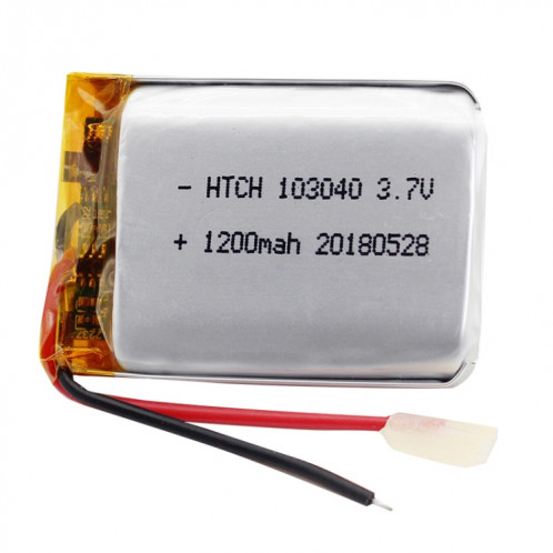 2 pièces de remplacement de batterie Li-polymère 103040 1200 mAh, Remarque importante : pour les batteries au lithium, seuls des moyens d'expédition sécurisés vers l'Union européenne (27 pays), le Royaume-Uni, SH66111972-04