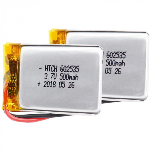 2 pièces de remplacement de batterie Li-polymère 602535, Remarque importante : pour les batteries au lithium, seuls des moyens d'expédition sécurisés vers l'Union européenne (27 pays), le Royaume-Uni, l'Australie, SH66121267-04