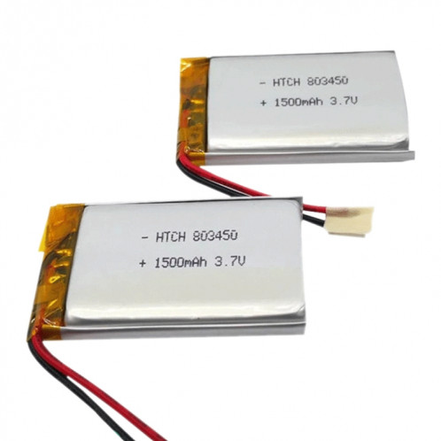 2 pièces de remplacement de batterie Li-polymère 803450 1500 mAh, Remarque importante : pour les batteries au lithium, seuls des moyens d'expédition sécurisés vers l'Union européenne (27 pays), le Royaume-Uni, SH6614606-04