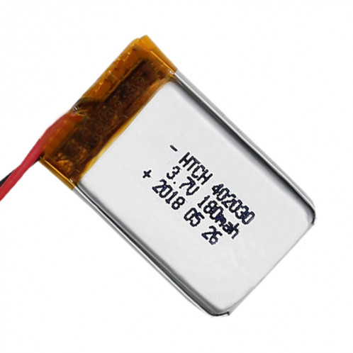 2 pièces de remplacement de batterie Li-polymère 402030 180 mAh, Remarque importante : pour les batteries au lithium, seuls des moyens d'expédition sécurisés vers l'Union européenne (27 pays), le Royaume-Uni, SH6615933-04