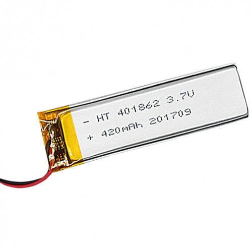 2 pièces de remplacement de batterie Li-polymère 401862 420 mAh, Remarque importante : pour les batteries au lithium, seuls des moyens d'expédition sécurisés vers l'Union européenne (27 pays), le Royaume-Uni, SH6616204-04