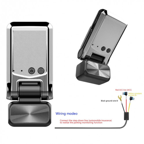 2K Dual Camera HD Night Vision WiFi Car Dash Cam Enregistreur de conduite SH0102684-09