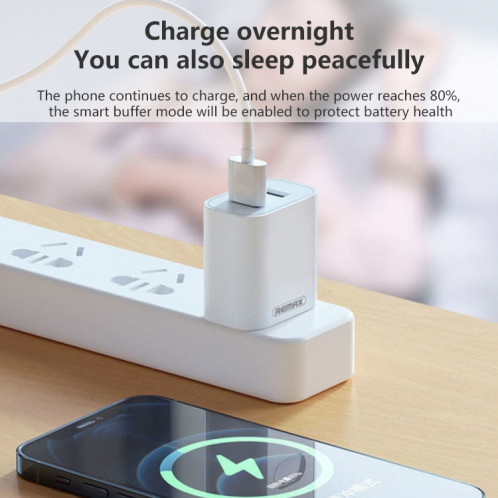 Chargeur double port USB REMAX Jane Series RP-U35 2.1A, spécification : (blanc) SR902A478-07