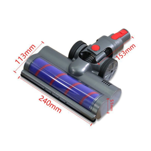 Pour Dyson V7 / V8 / V10 / V11 Aspirateur Brosse de sol électrique Brosse de sol électrique en velours doux SH8102402-06