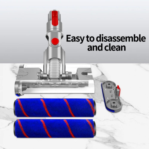 Pour Dyson V7 / V8 / V10 / V11 Brosse à double rouleau Brosse de sol électrique universelle SH9901933-05