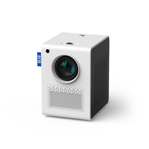 D110 180 ANSI Lumens Mini LED + LCD Smartphone Projecteur de mise en miroir d'écran sans fil, type de prise : prise AU (blanc) SH204A1850-05