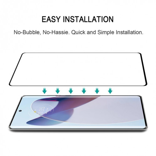 Film de verre trempé plein écran à bord incurvé 3D pour Motorola Moto X30 Pro SH97011100-07