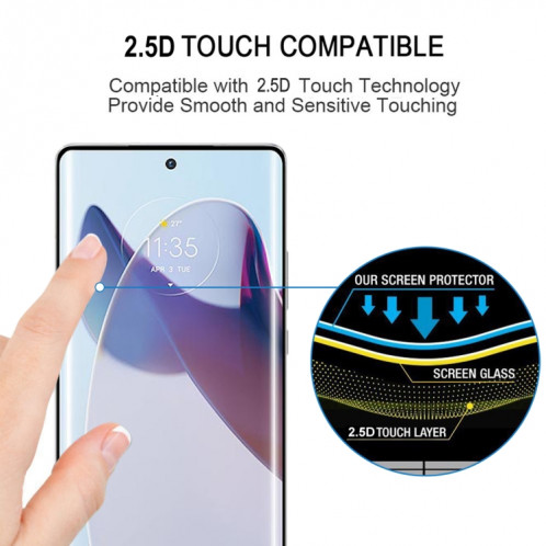 25 PCS Film de verre trempé plein écran à bord incurvé 3D pour Motorola Moto X30 Pro SH98011393-07