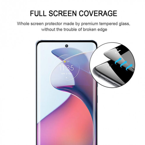 25 PCS Film de verre trempé plein écran à bord incurvé 3D pour Motorola Moto S30 Pro / Edge 30 Fusion SH98021402-07