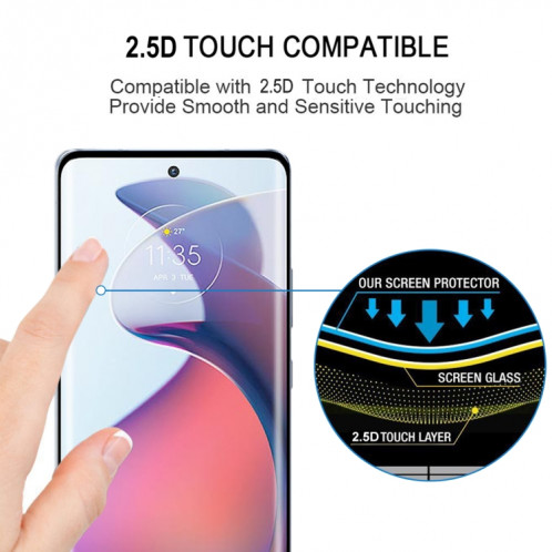 25 PCS Film de verre trempé plein écran à bord incurvé 3D pour Motorola Moto S30 Pro / Edge 30 Fusion SH98021402-07