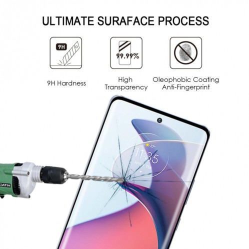 25 PCS Film de verre trempé plein écran à bord incurvé 3D pour Motorola Moto S30 Pro / Edge 30 Fusion SH98021402-07