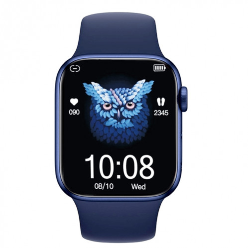 W17 Pro Max 1,9 pouces Bluetooth rappel de message d'appel montre intelligente en silicone (bleu) SH501E150-011