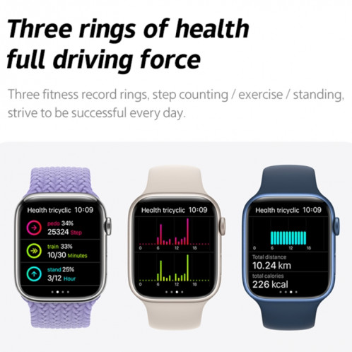 W17 Pro Max 1,9 pouces Bluetooth rappel de message d'appel montre intelligente en silicone (bleu) SH501E150-011