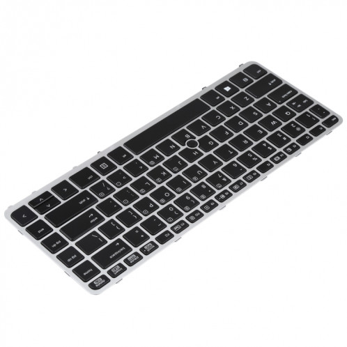Pour clavier HP EliteBook 840 G1 US Version avec rétroéclairage et pointage (argent) SH701A606-05