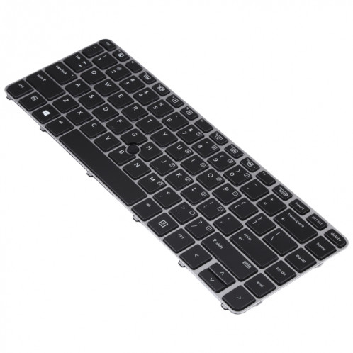 Pour clavier HP EliteBook 840 G3 US Version avec rétroéclairage et pointage (argent) SH703A280-05