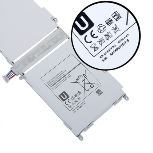 Remplacement de la batterie Li-polymère EB-BT530FBU 6800mAh pour Samsung Galaxy Tab 4 SM-T530 SH951615-04