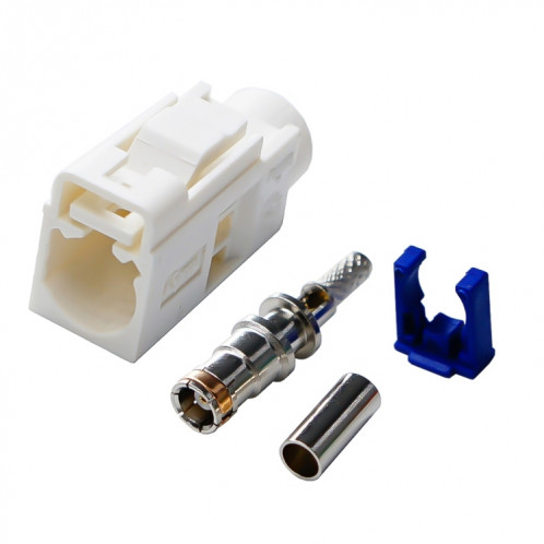Pour câble RG174 Fakra Radio à sertir connecteur femelle Jack/fiche avec coaxial RF fantôme (Fakra B) SH301B666-04