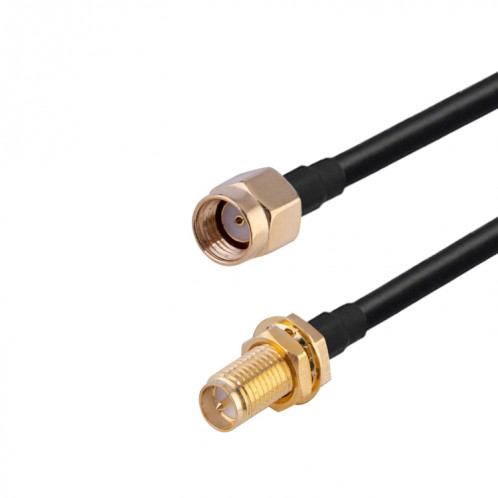 Câble adaptateur coaxial RF RP-SMA mâle vers RP-SMA femelle RG174, longueur : 1 m SH0601948-03