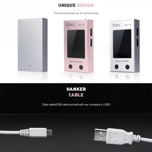 BAKU ba-19 Série Batterie Polygraphe pour Batterie iPhone (Or Rose) SB401A1892-07