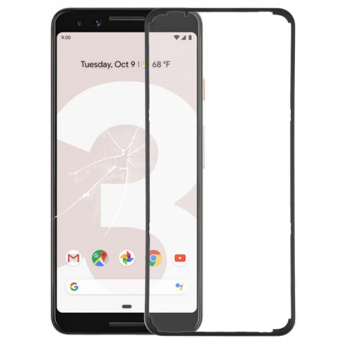 Cadre de lunette d'écran LCD avant pour Google Pixel 3 SH2108505-06