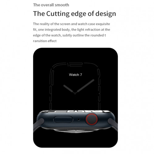 Watch 8 Max 1,85 pouces Recharge sans fil Bluetooth Appel NFC Smartwatch (Noir) SH401C599-011