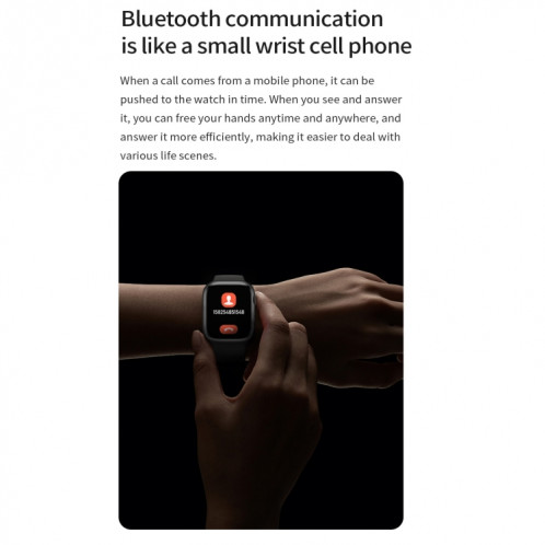 Watch 8 Max 1,85 pouces Recharge sans fil Bluetooth Appel NFC Smartwatch (Bleu) SH401B1548-011