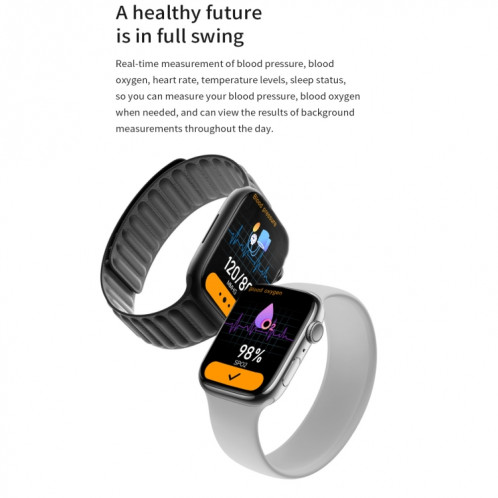 Watch 8 Max 1,85 pouces Recharge sans fil Bluetooth Appel NFC Smartwatch (Rose) SH401D1687-011