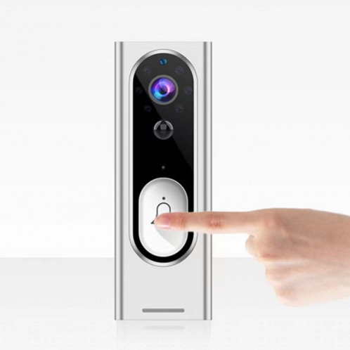 La sonnette vidéo intelligente sans fil M13 prend en charge la voix bidirectionnelle, la vision nocturne infrarouge, la détection de mouvement (noir) SH201A1502-06