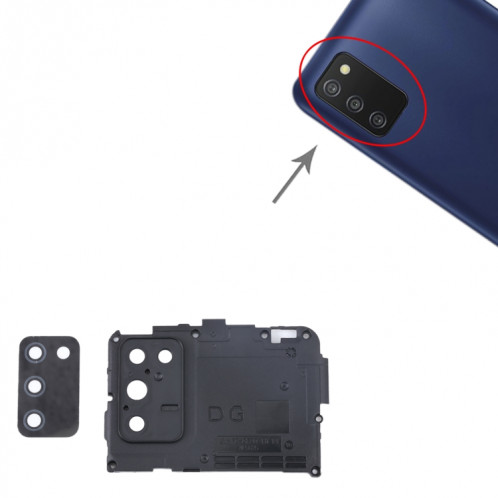 Pour Samsung Galaxy A03S SM-A037F 10pcs couvercle d'objectif d'appareil photo SH35161159-04