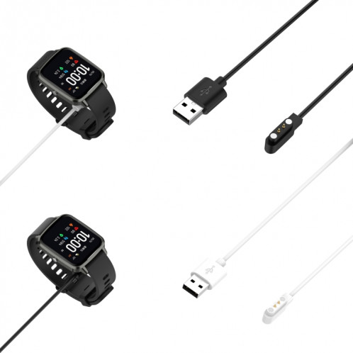 Pour Realme Watch 3 Chargeur de berceau magnétique Câble de charge USB, Longueur : 1 m (noir) SH701B160-06